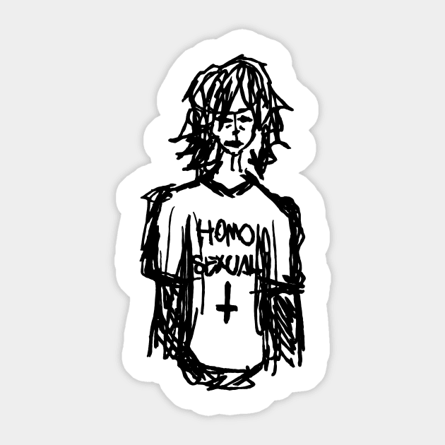 Homosexual Satanist Sticker by JWC